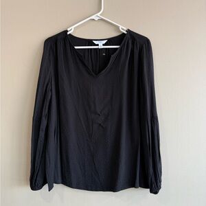 NEW Soft FLOWY Black Long Sleeve Blouse